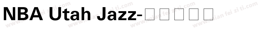 NBA Utah Jazz字体转换